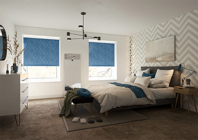 Newquay, Cerulean - Roller Blind - Image 7